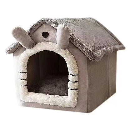 Indoor Warm Pet House with Soft Pet Bed -Tent House Dog/Cat Bed with Removable Cushion Suitable for Small Medium Large Pets