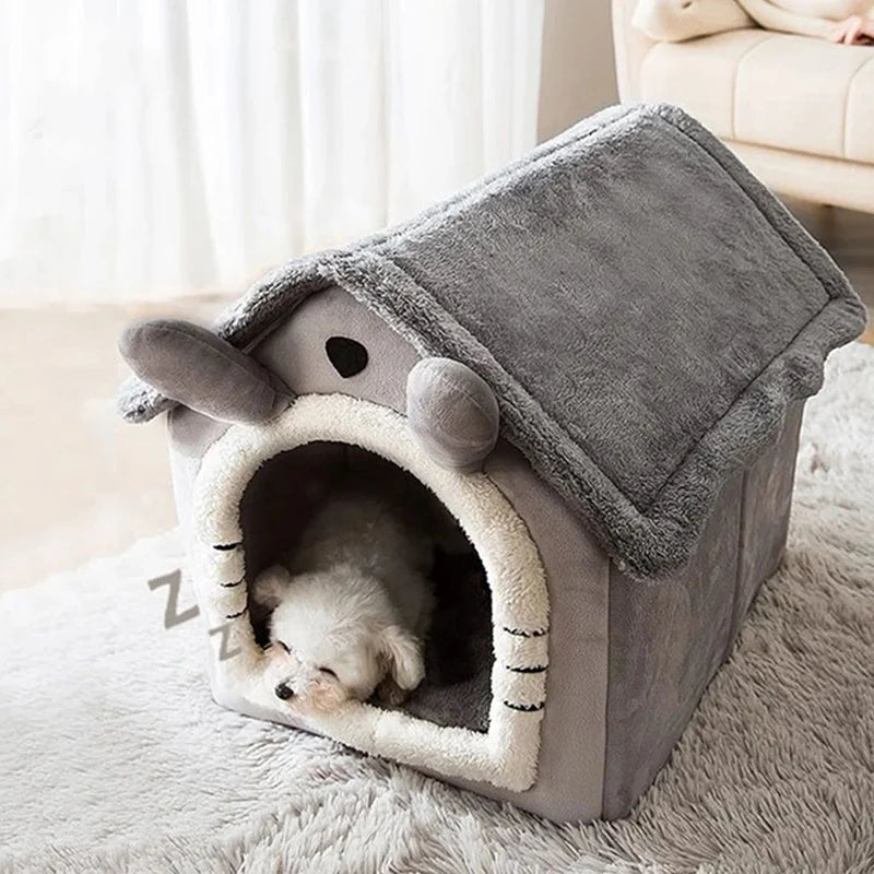 Indoor Warm Pet House with Soft Pet Bed -Tent House Dog/Cat Bed with Removable Cushion Suitable for Small Medium Large Pets